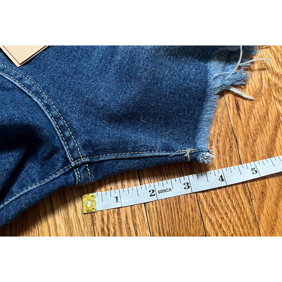 Genleck Shorts NWT Women Size 10 Light Blue Denim Zip Cut Off - Picture 4 of 6